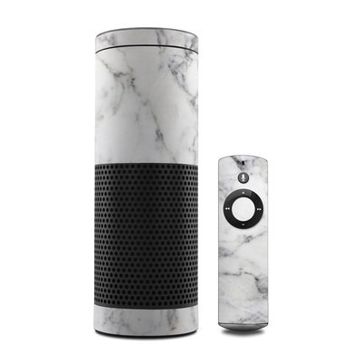 Amazon Echo Skin - White Marble