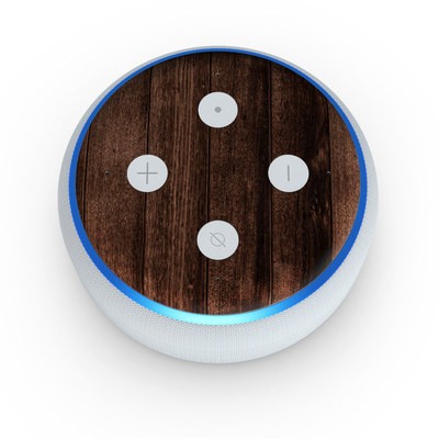 Amazon Echo Dot 3rd Gen Skin - Stained Wood