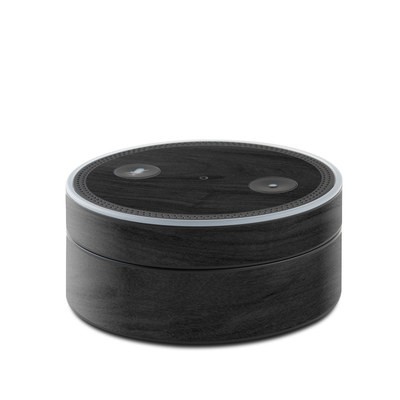 Amazon Echo Dot Skin - Black Woodgrain