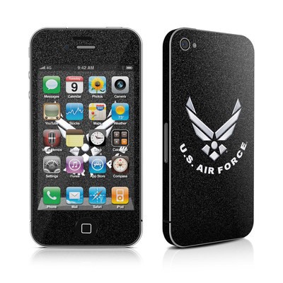 iPhone 4 Skin - USAF Black