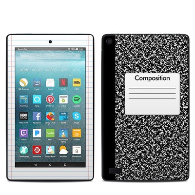 Amazon Kindle Fire 7in 7th Gen Skin - Composition Notebook