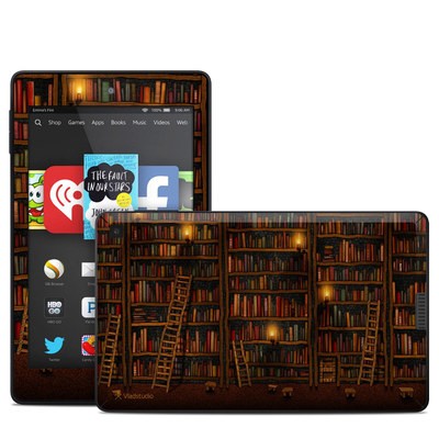 Amazon Kindle Fire HD 6in Skin - Library