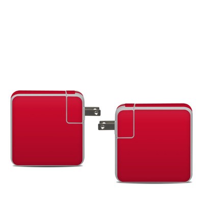 Apple 61W USB-C Power Adapter Skin - Solid State Red