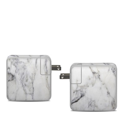 Apple 61W USB-C Power Adapter Skin - White Marble