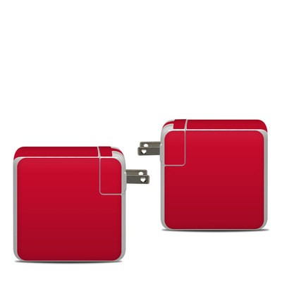 Apple 87W USB-C Power Adapter Skin - Solid State Red