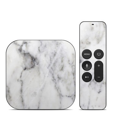 Apple TV 4th Gen Skin - White Marble