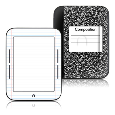 Barnes and Noble Nook Touch Skin - Composition Notebook