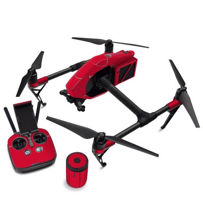 DJI Inspire 2 Skin - Solid State Red