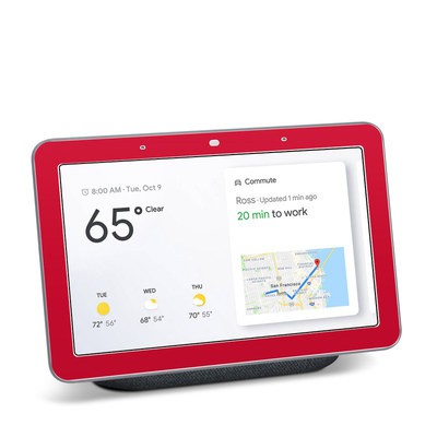 Google Home Hub Skin - Solid State Red