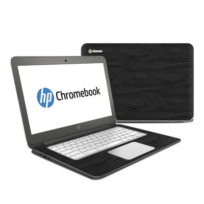 HP Chromebook 14 G4 Skin - Black Woodgrain