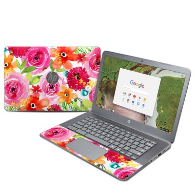 HP Chromebook 14 G5 Skin - Floral Pop