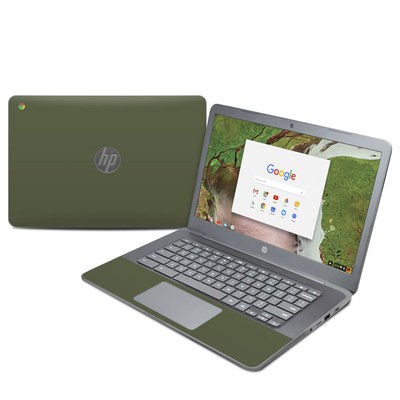 HP Chromebook 14 G5 Skin - Solid State Olive Drab