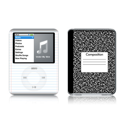 iPod nano (3G) Skin - Composition Notebook