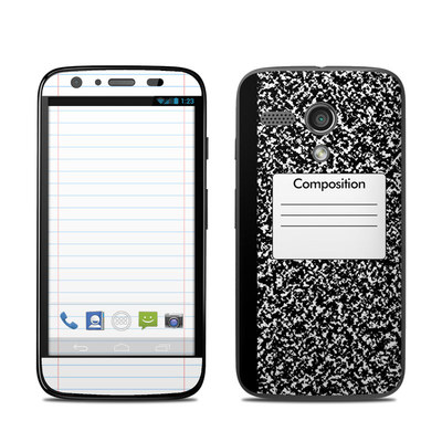 Motorola Moto G Skin - Composition Notebook