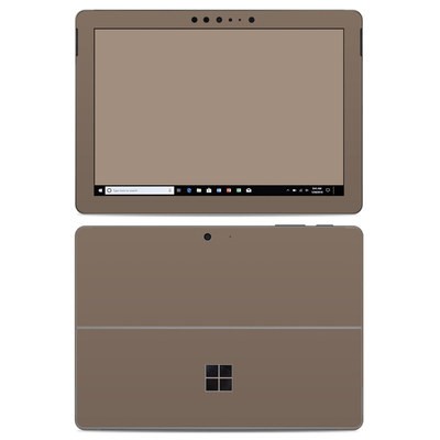 Microsoft Surface Go Skin - Solid State Flat Dark Earth
