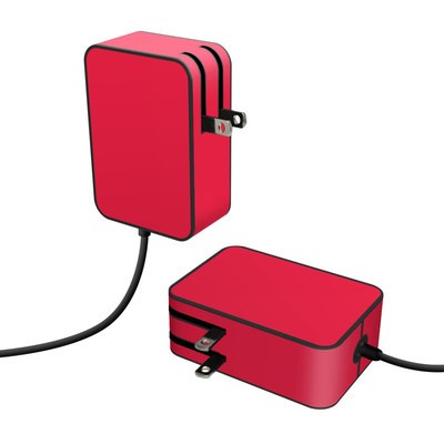 Microsoft Surface Go Power Brick Skin - Solid State Red