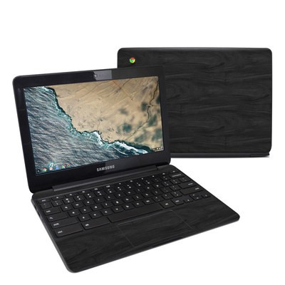Samsung Chromebook 3 Skin - Black Woodgrain