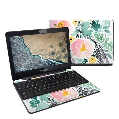 Samsung Chromebook 3 Skin - Blushed Flowers