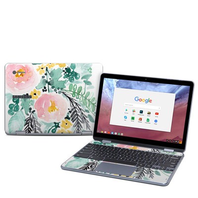 Samsung Chromebook Plus (2018) Skin - Blushed Flowers