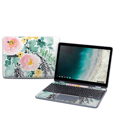 Samsung Chromebook Plus (2019) Skin - Blushed Flowers