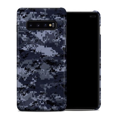 Samsung Galaxy S10 Plus Clip Case - Digital Navy Camo