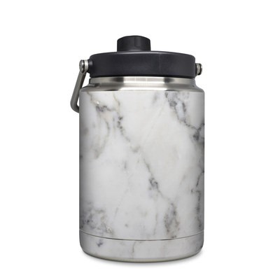 Skin for Yeti Rambler Half Gallon Jug - White Marble