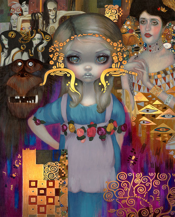 Alice in a Klimt Dream (Artwork)