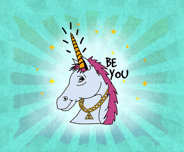 Amazon Kindle Fire 7in 7th Gen Skin - Be You Unicorn (Image 2)