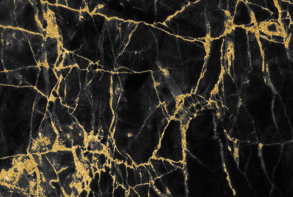 Microsoft Surface Duo Skin - Black Gold Marble (Image 2)