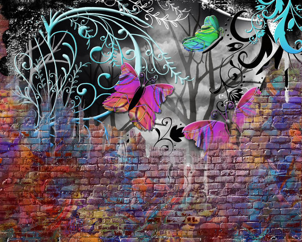 Laptop Skin - Butterfly Wall (Image 6)