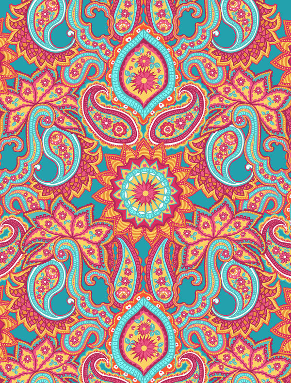 Amazon Kindle Fire 7in 7th Gen Skin - Carnival Paisley (Image 2)