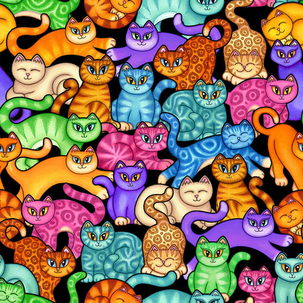 Tablet Sleeve - Colorful Kittens (Image 4)