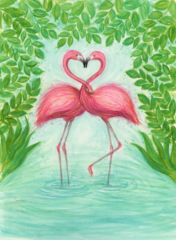 Laptop Sleeve - Flamingo Love (Image 9)