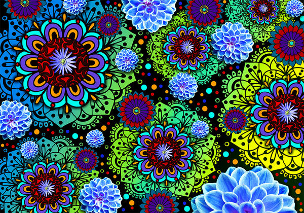 Dell XPS 13 (9343) Skin - Funky Floratopia (Image 2)