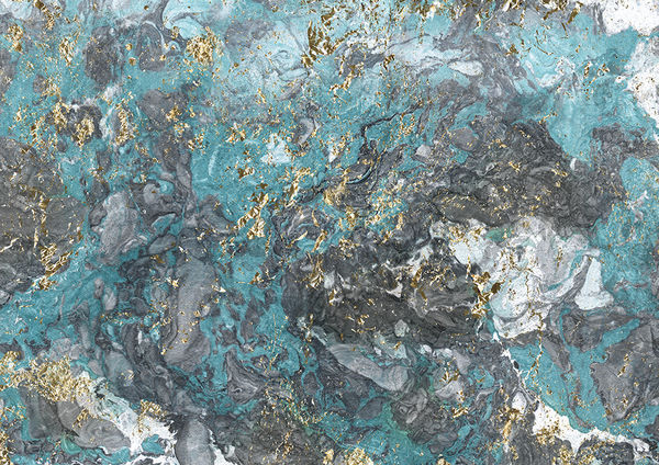 Sony PS4 Slim Skin - Gilded Glacier Marble (Image 9)