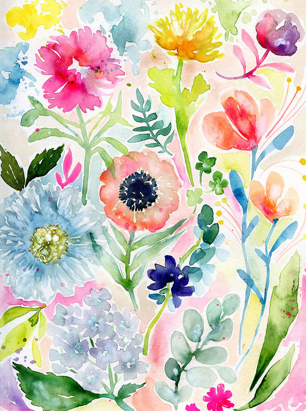 Dell Chromebook 11 Skin - Loose Flowers (Image 6)