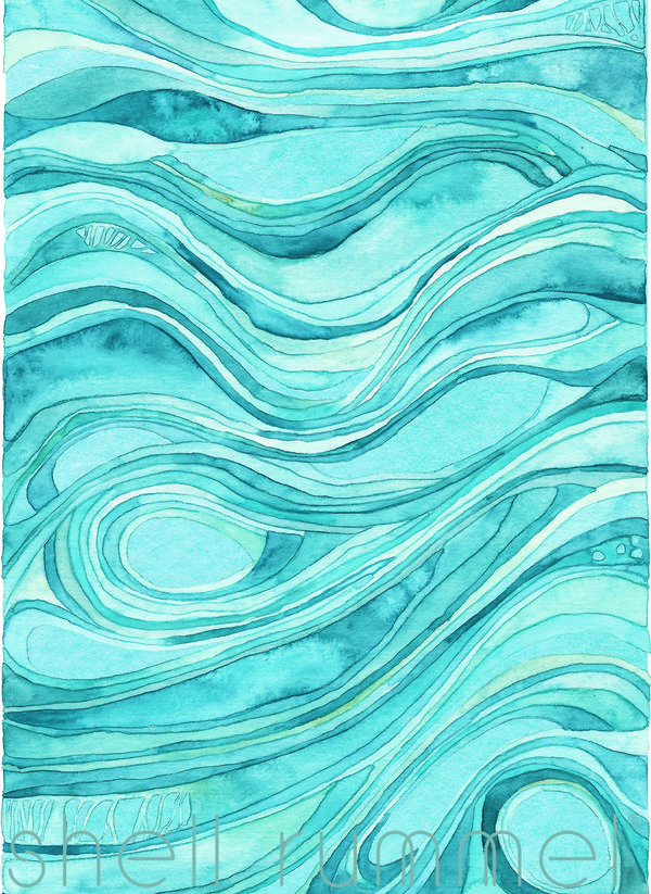 Apple iPad Air Skin - Ocean Blue (Image 2)