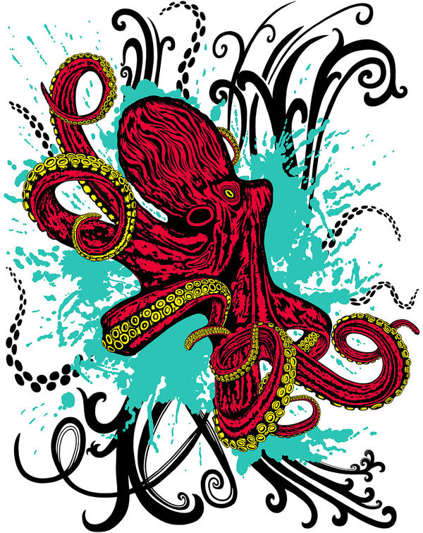 Skin for Yeti Rambler Colster - Octopus (Image 2)