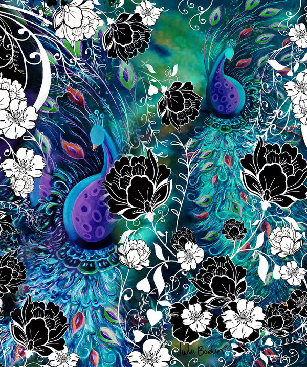OtterBox Symmetry iPhone 7 Case Skin - Peacock Garden (Image 2)