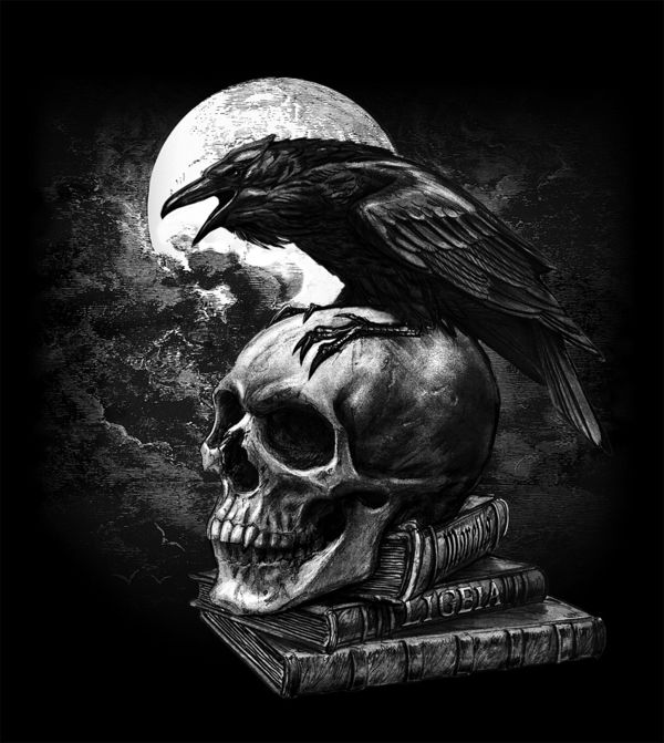 Sony PS4 Skin - Poe's Raven (Image 3)