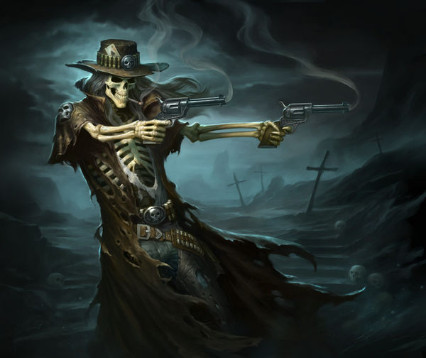 Microsoft Xbox One Controller Skin - Reaper Gunslinger (Image 3)