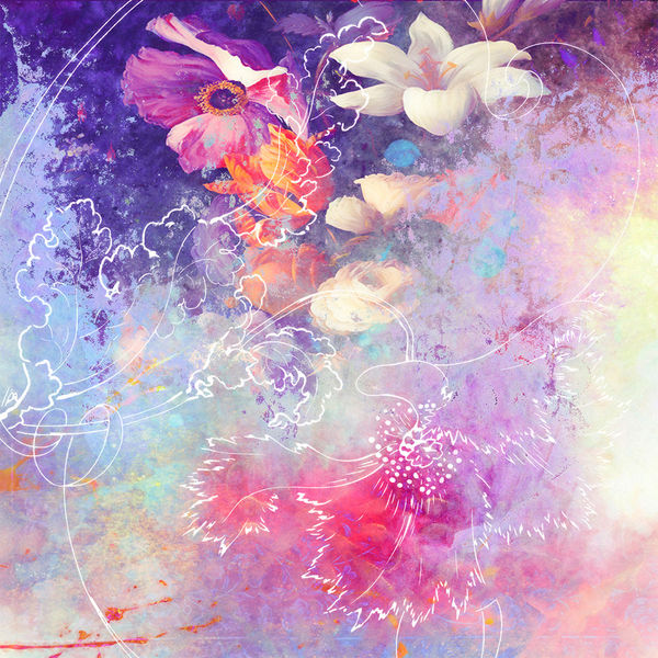Skin for Yeti Rambler 30 oz Tumbler - Sketch Flowers Lily (Image 2)