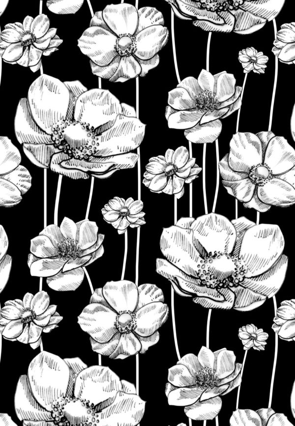 Striped Blooms (Artwork)