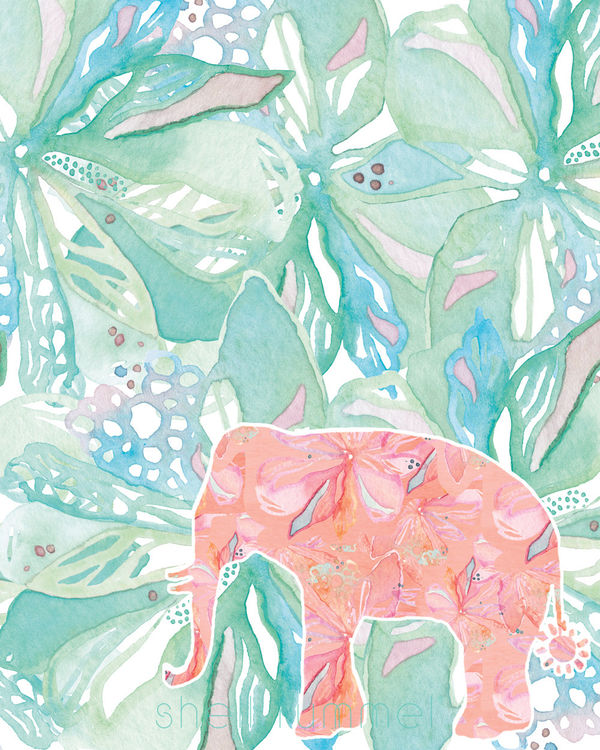 Tropical Elephant (Artwork)