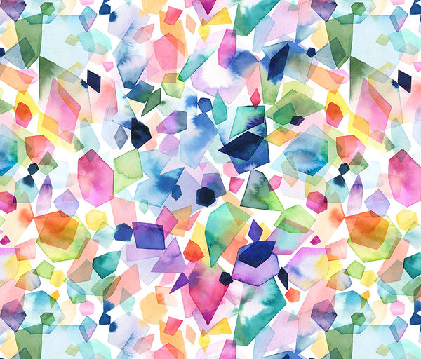 MacBook Air 11in Skin - Watercolor Crystals and Gems (Image 2)