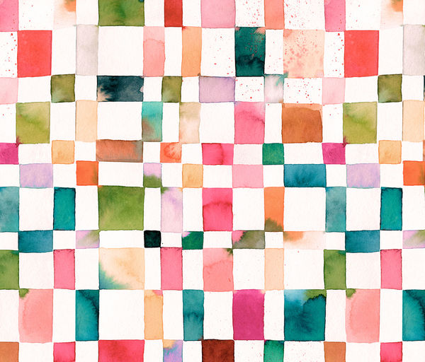 Laptop Sleeve - Watercolor Squares (Image 9)