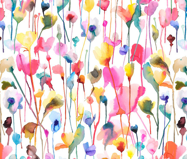Tablet Sleeve - Watercolor Wild Flowers (Image 4)