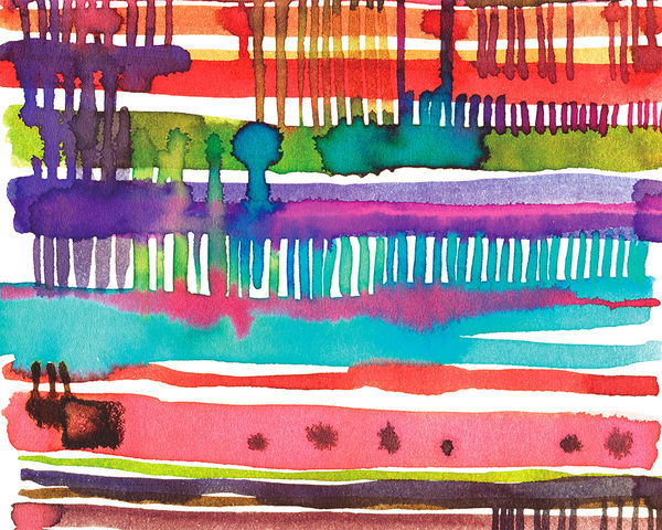 Tablet Sleeve - Watercolor Lines (Image 4)