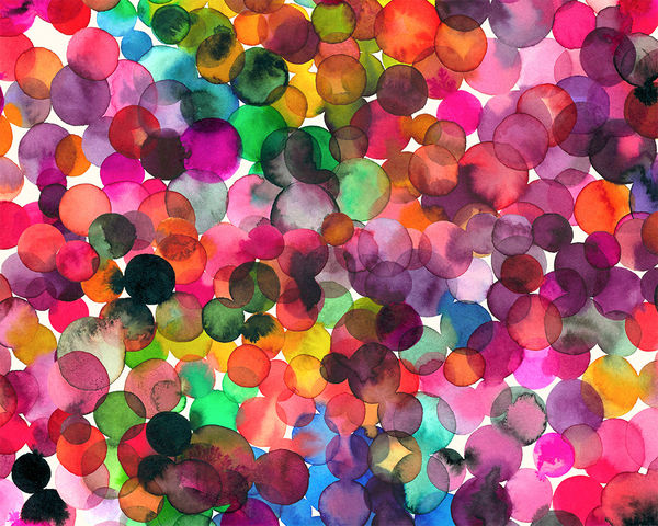 Tablet Sleeve - Watercolor Drops (Image 4)