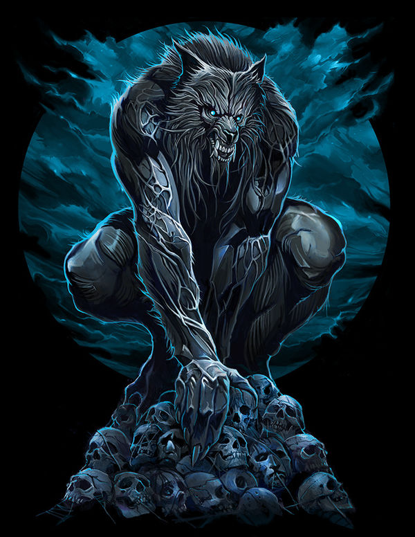 Amazon Kindle Fire 5th Gen Skin - Werewolf (Image 2)